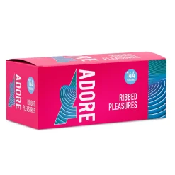 Adore Ribbed Pleasure condooms 144 stuks