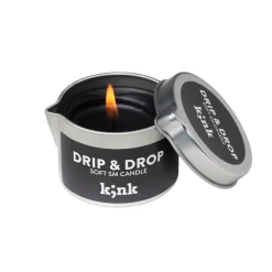 AMORELIE – Drip & Drop SM-kaars – Zwart