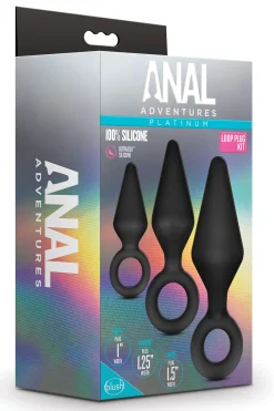 Anal Adventures Platinum - Siliconen Anaal Plug Set