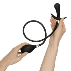 Anal Collection - Opblaasbare Buttplug met Pomp 8 cm - Zwart