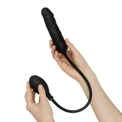 Anal Collection - Opblaasbare Dildo met Pomp 14,5 cm - Zwart