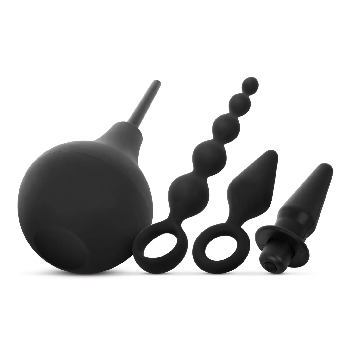 Anale Plug en Douche Set - Zwart