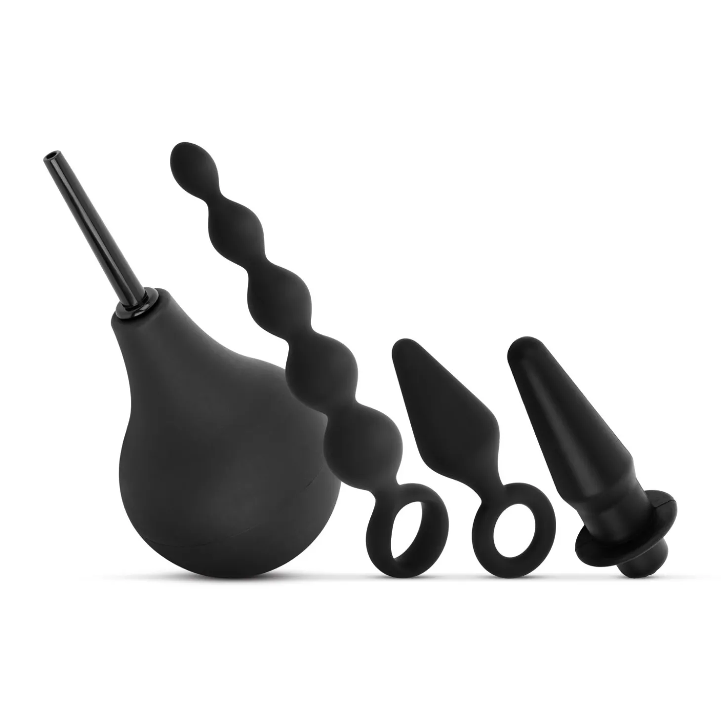 Anale Plug en Douche Set - Zwart