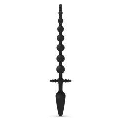Anale Plug en Kralen - Zwart