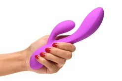 BANG! - Flexibele Rabbit Vibrator Duo Stimulatie - Paars