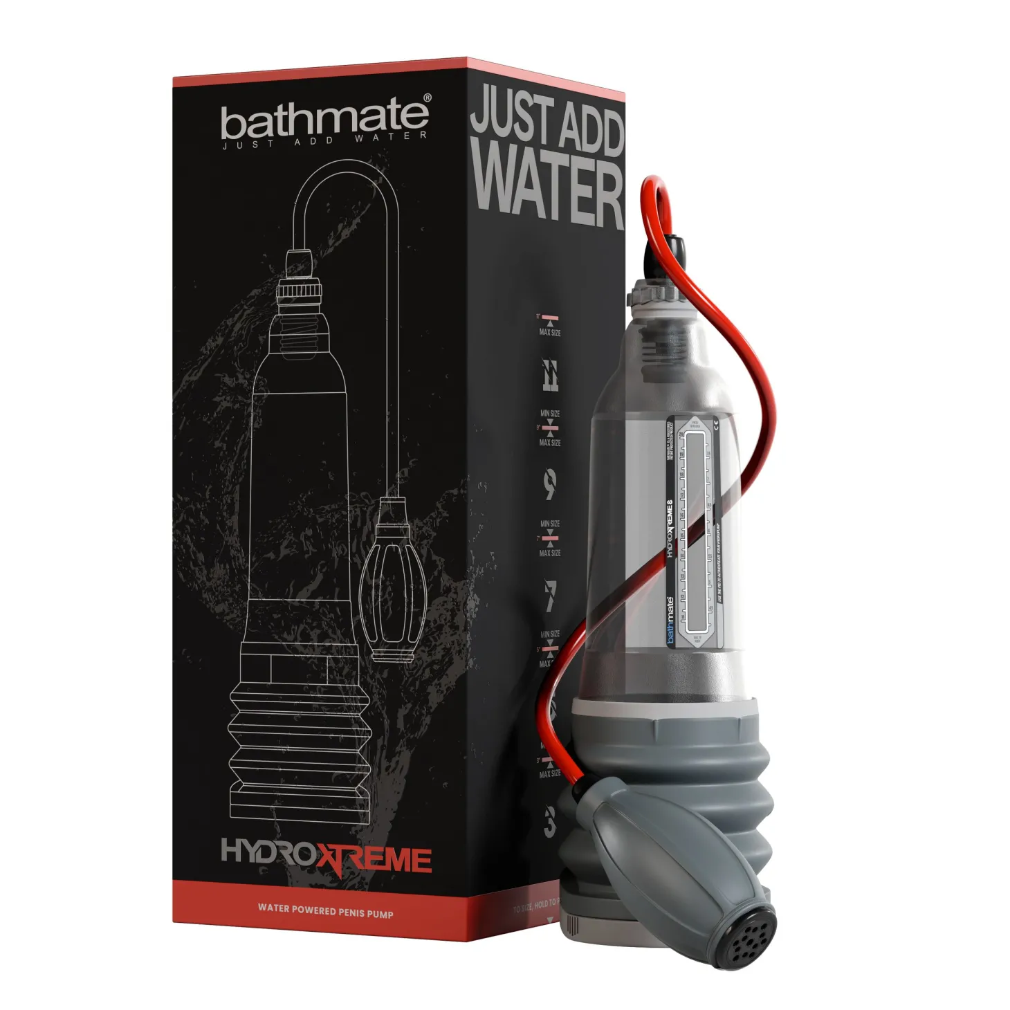 Bathmate - HydroXtreme8 Penis Pomp - Transparant