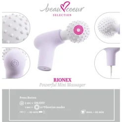 beau cœur - RIONEX Mini Massage Gun - Paars