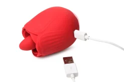 BLOOMGASM - French Rose Lik- en Vibratiestimulator - Rood