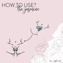 Bloom - The Jasmine C-Shaped Vibrator - Swipe Technology