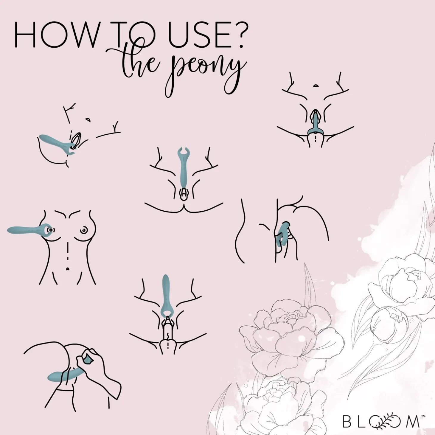 Bloom - The Peony Koppel Vibrator - Dubbele Vibratie