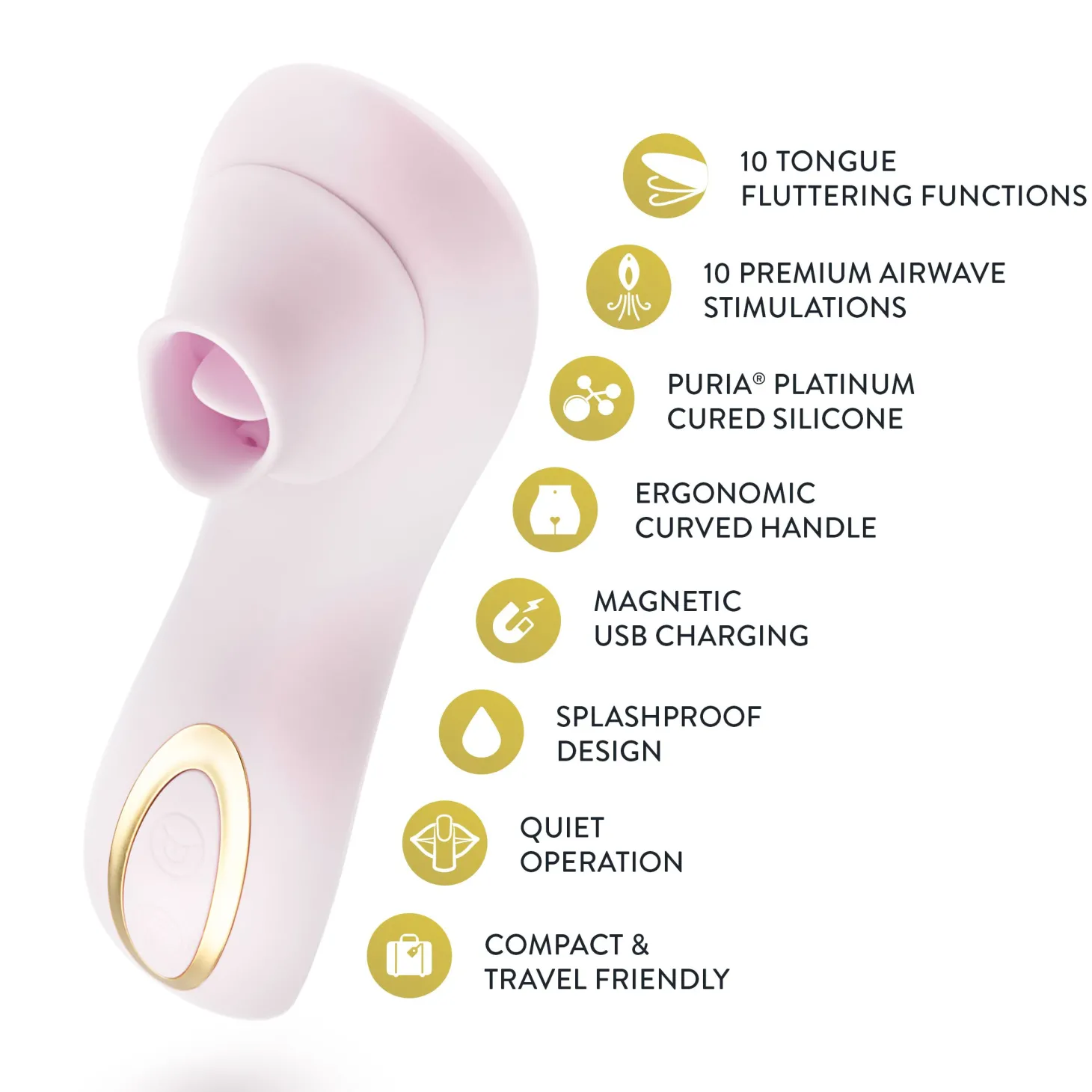 Blush - Delice Fleur Luchtpulserende Vibrator - Barely Purple