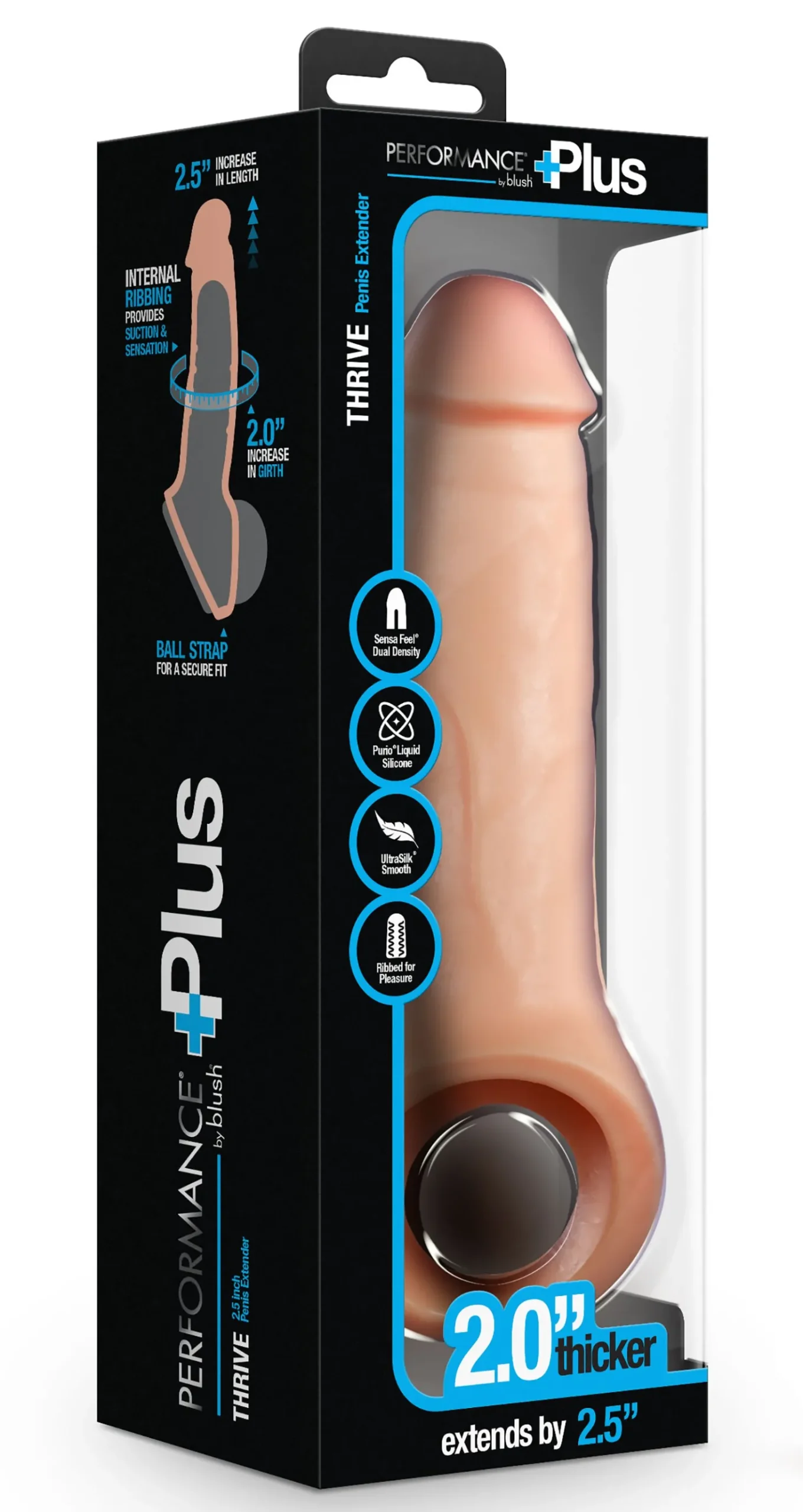 Blush - Performance Plus Thrive Penis Xtender Siliconen - 6,3 cm