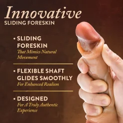 Blush - Renaissance DaVinci Dildo met Schuivende Voorhuid - 20 cm