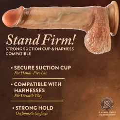 Blush - Renaissance Raphael Dildo met Schuivende Voorhuid - 24 cm
