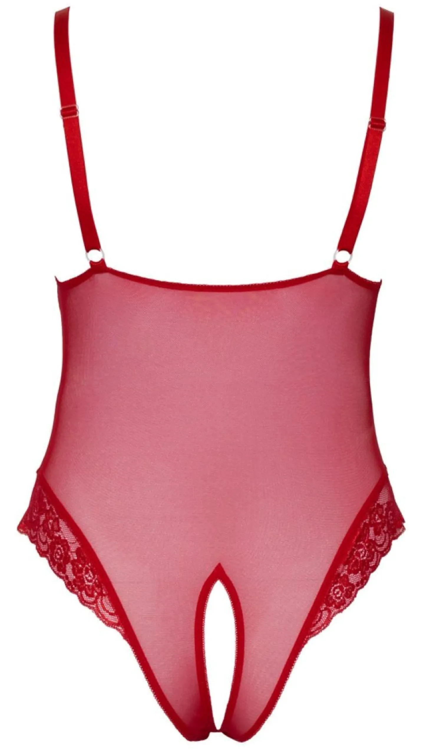 Body Met Open Kruisje - Rood