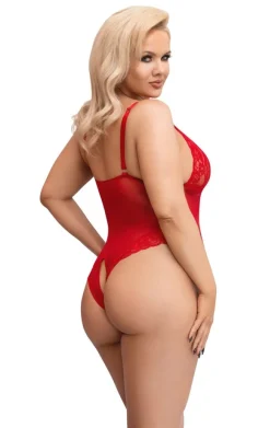 Body Met Open Kruisje - Rood