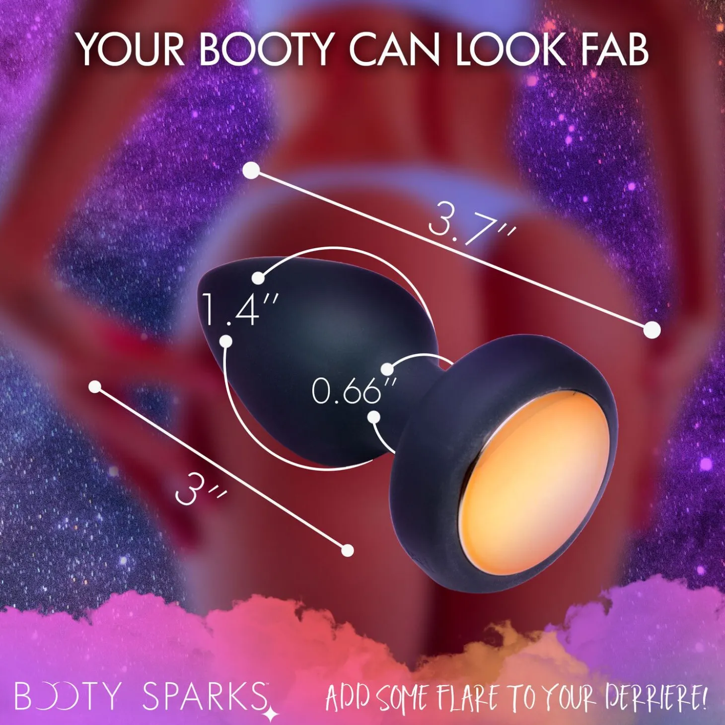 BOOTY SPARKS - Light Up Compacte Anaalplug