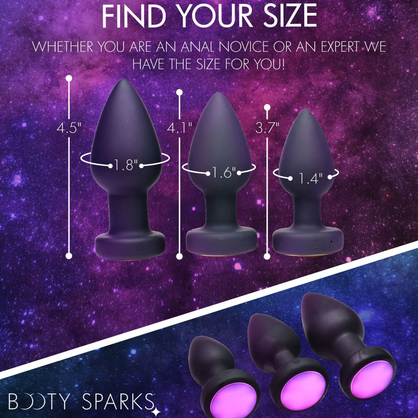 BOOTY SPARKS - Light Up Compacte Anaalplug