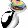Booty Sparks - Rainbow Heart Buttplug - Middel