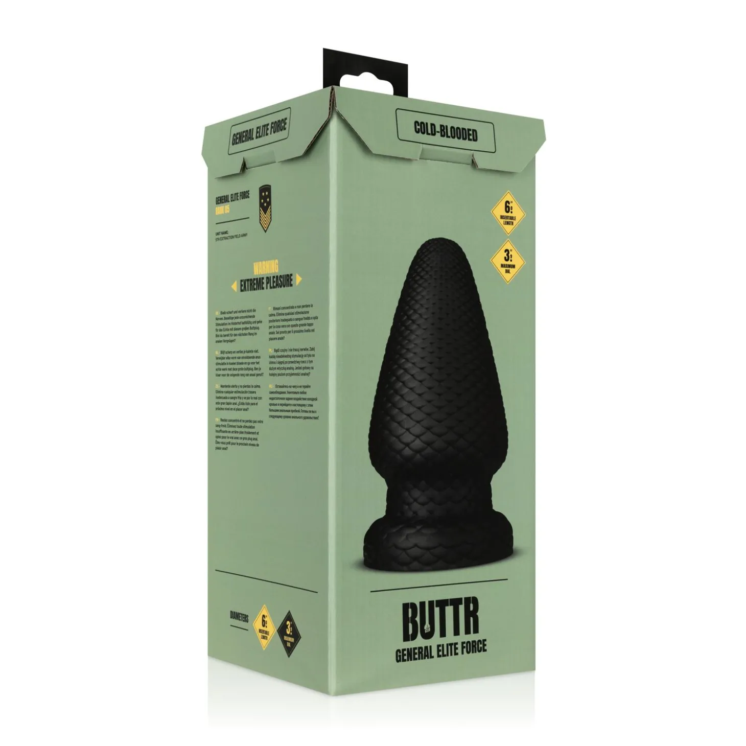 BUTTR - Cold Blooded Butt Plug met Textuur