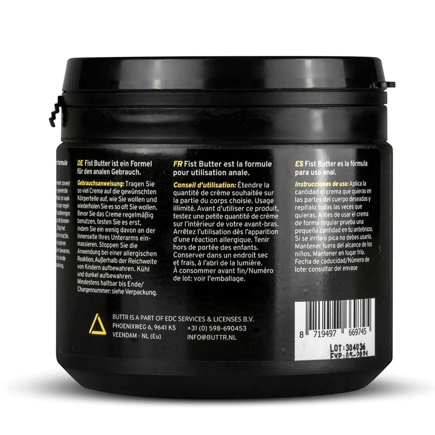 BUTTR - Fisting Butter - 500 ml