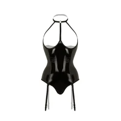 Christine - Body Met Open Cups Dark Desire - zwart