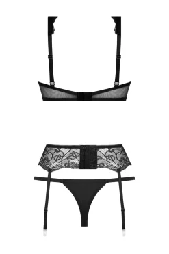 Christine - 3-delige Bh-set Marzia zwart