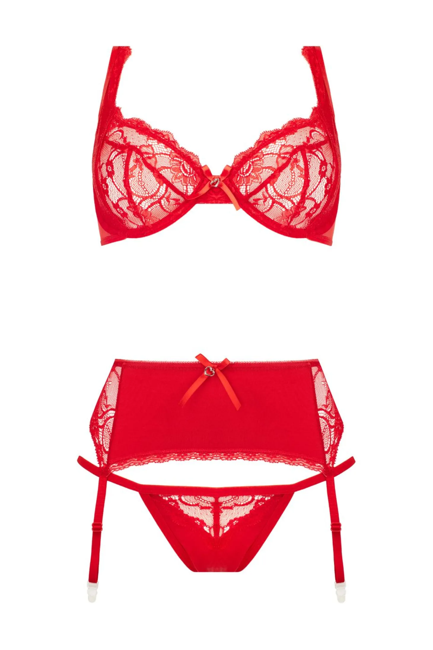 Christine - 3-delige Bh-set Marzia rood
