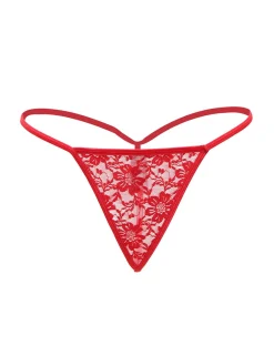 Christine - Kanten String - Rood