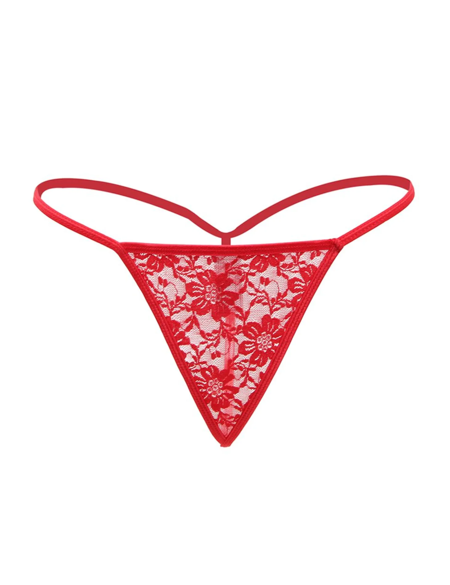 Christine - Kanten String - Rood