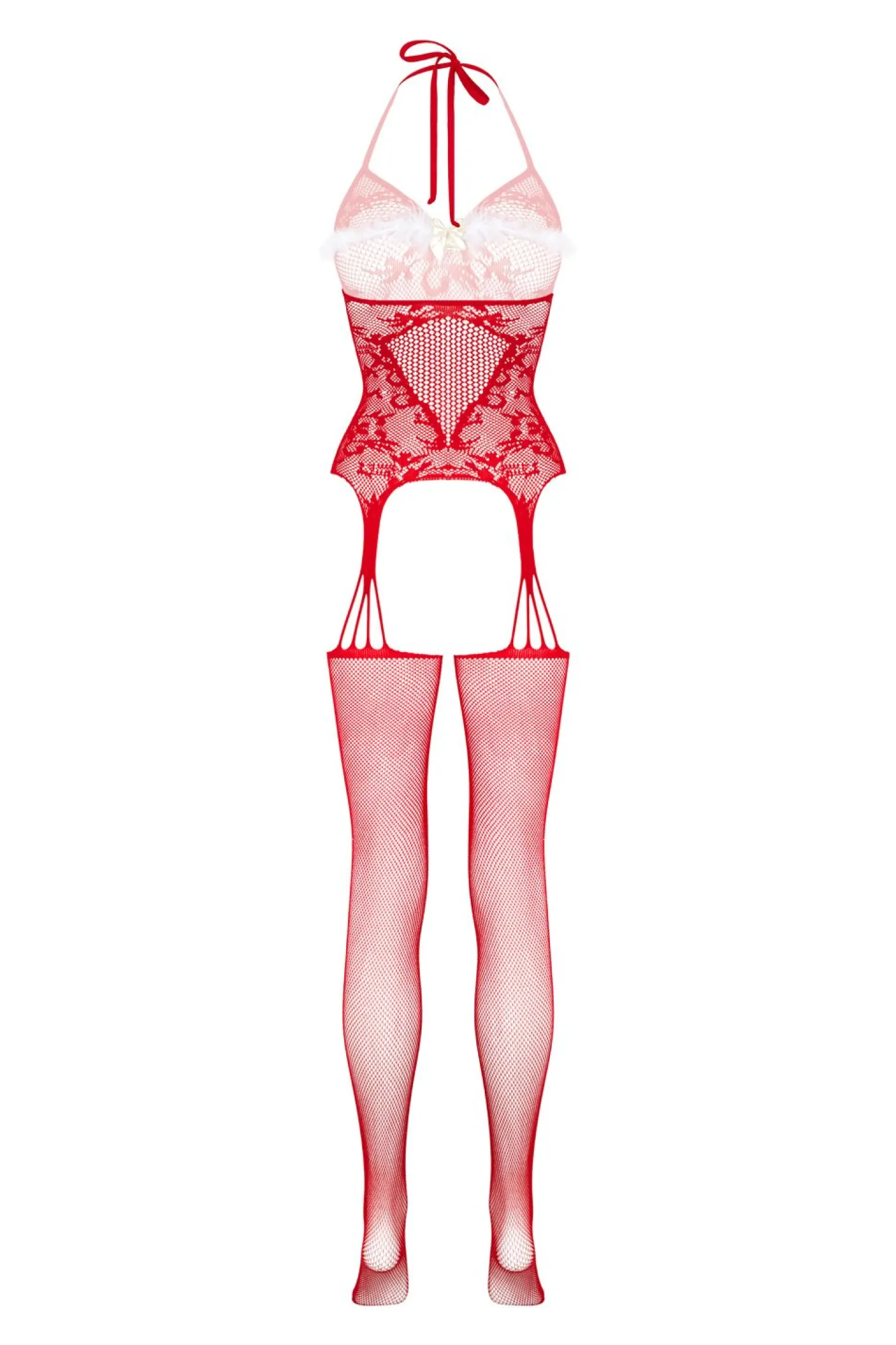 Christine - Naughty List Open Crotch Bodystocking