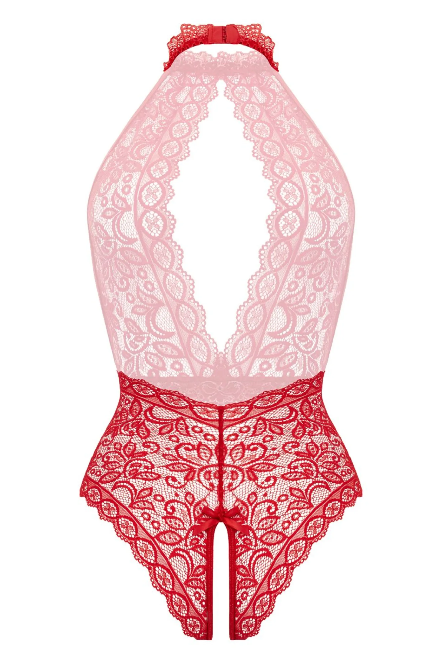 Christine - Open Crotch Body Eleonora - Rood