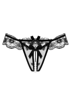 Christine - Tule-parel String Met Open Kruisje