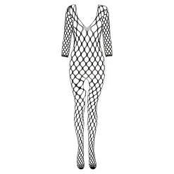 Christine - Visnet Catsuit Safiya - Zwart