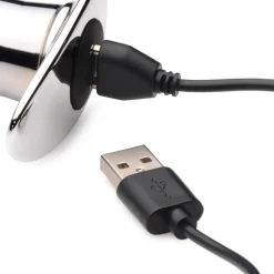 Chrome Blast Oplaadbare Buttplug Met Afstandsbediening - Klein