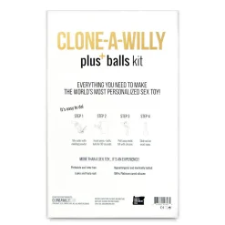 Clone-A-Willy – Vibrerende Dildo Kit met Ballen – Beige