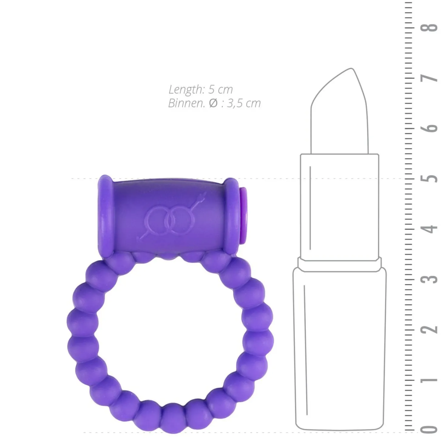 Cockring Met Vibrator - Paars