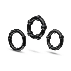 Cockring Set Super Stretch - Zwart