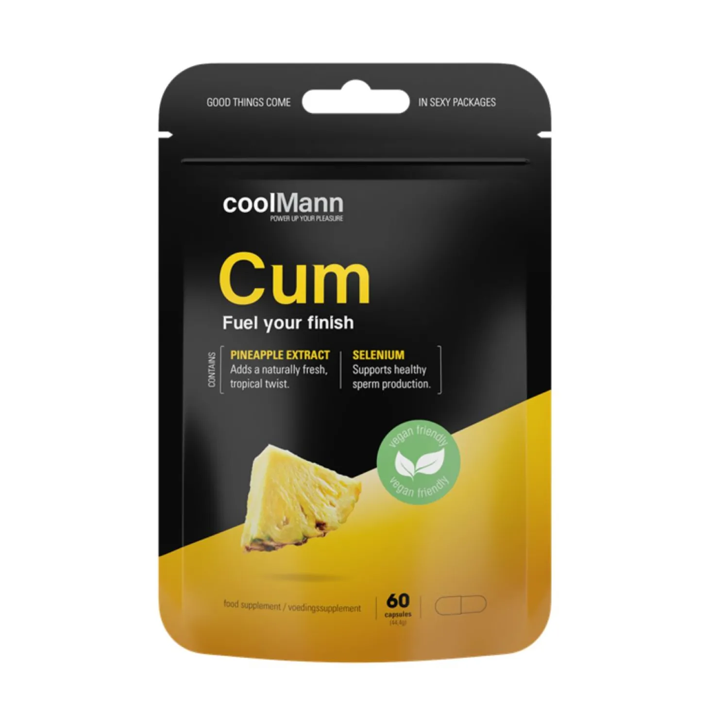 CoolMann - Cum Voedingssupplement - Ananas 60 pcs