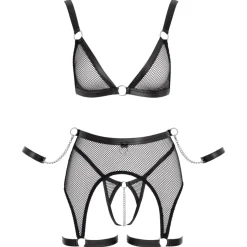 Cottelli Collection - Bondage Lingerieset - Zwart