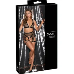 Cottelli Collection - Bondage Lingerieset - Zwart
