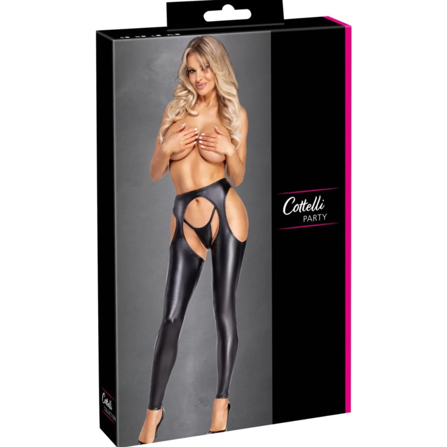 Cottelli Collection – Chaps & String – Zwart
