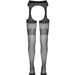 Cottelli Collection - Jarretelpanty - Zwart