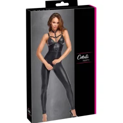 Cottelli Collection – Jumpsuit Met Harness – Zwart