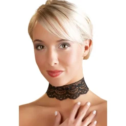 Cottelli Collection - Kanten halsband - Zwart
