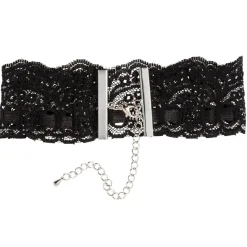 Cottelli Collection - Kanten halsband - Zwart