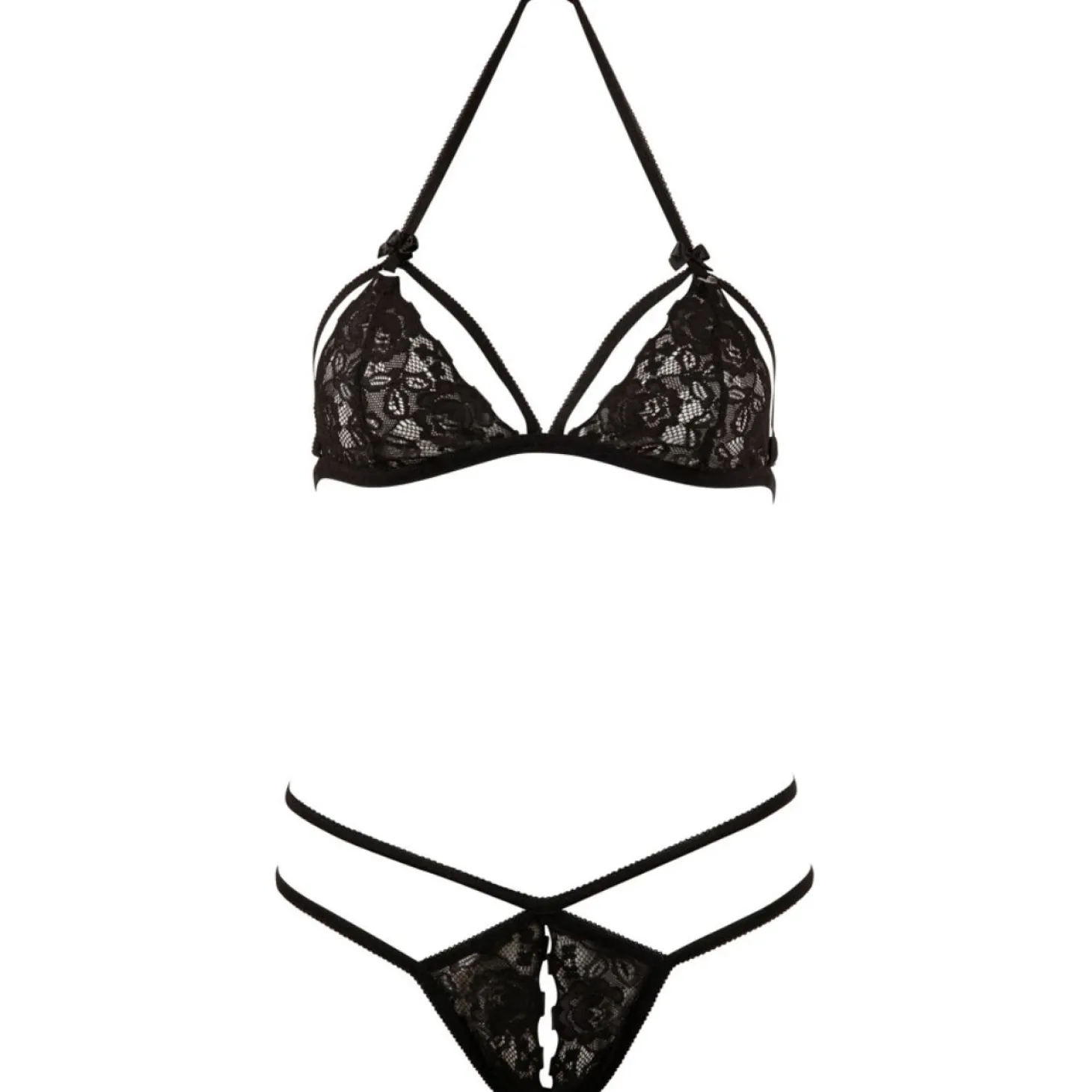 Cottelli Collection - Kanten Set - Zwart