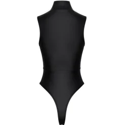 Cottelli Collection - Stringbody met Opstaande Kraag - Zwart