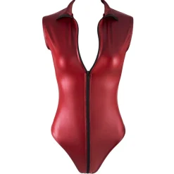 Cottelli Collection - Wetlook Body Met Open Kruis
