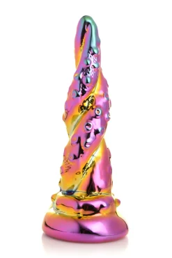 Creature Cocks - Betoverende Regenboog Glazen Dildo - Geel & Roze
